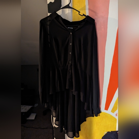Hot topic sheer blouse - Picture 1 of 2